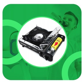 GAZOWA KUCHENKA TURYSTYCZNA TIROSS TS265 2.2KW I 4 BUTLE GAZOWE TS700