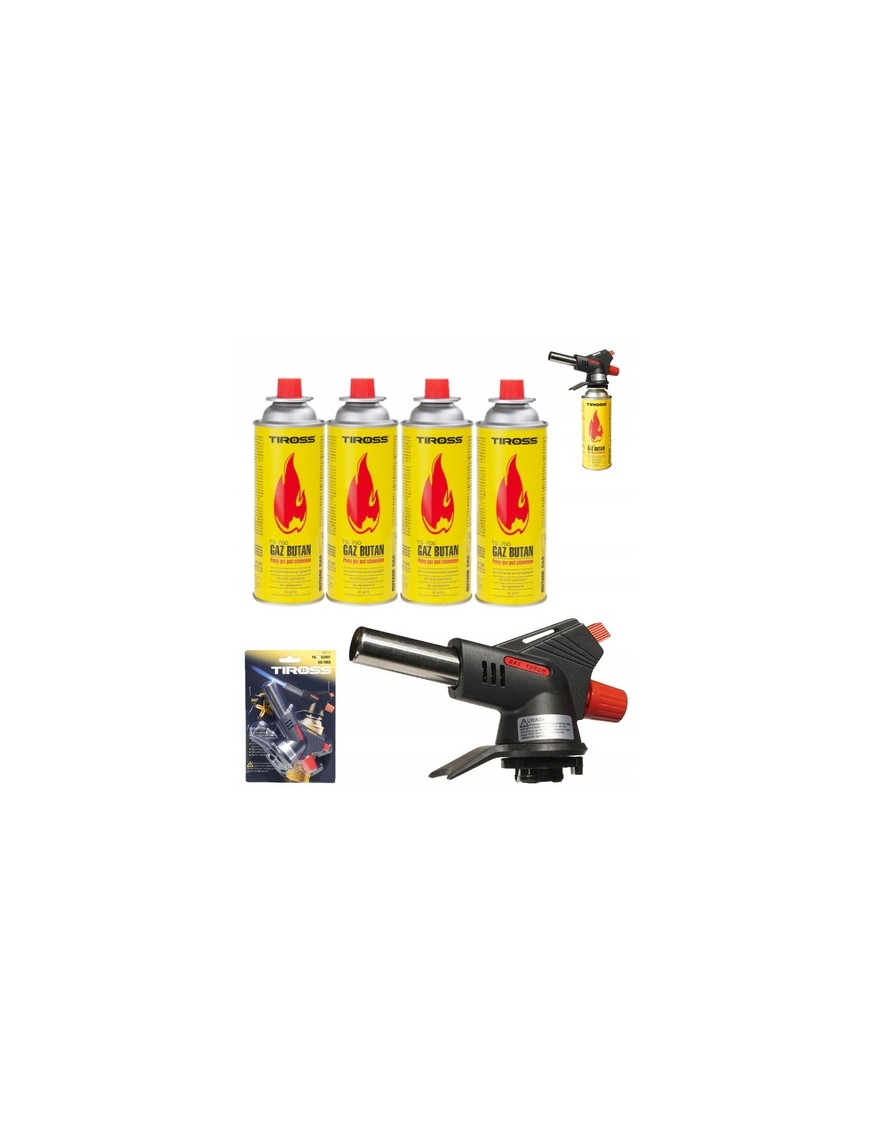 PALNIK GAZOWY NA GAZ KARTUSZE TIROSS TS-705 + 4GAZ ts700