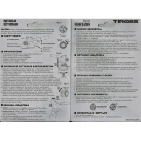 PALNIK GAZOWY NA GAZ KARTUSZE TIROSS TS-705 + 4GAZ ts700
