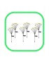 6 x LAMPA SOLARNA KULKI 10 LED WBIJANA LAMPKI 65CM CZUJNIK KULECZKI OZDOBNE