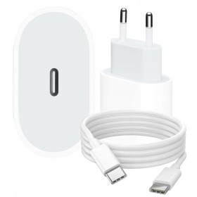 SZYBKA ŁADOWARKA USB-C 25W +KABEL 1,5M do IPHONE 15 16 16Pro Plus Pro Max