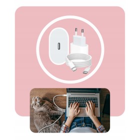 SZYBKA ŁADOWARKA USB-C 25W +KABEL 1,5M do IPHONE 15 16 16Pro Plus Pro Max