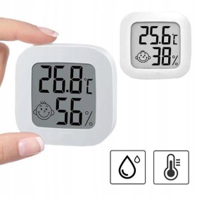 TERMOMETR CYFROWY ELEKTRONICZNA STACJA POGODY HIGROMETR POKOJOWY 4 SZTUKI