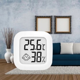 TERMOMETR CYFROWY ELEKTRONICZNA STACJA POGODY HIGROMETR POKOJOWY 4 SZTUKI