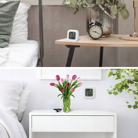TERMOMETR CYFROWY ELEKTRONICZNA STACJA POGODY HIGROMETR POKOJOWY 4 SZTUKI