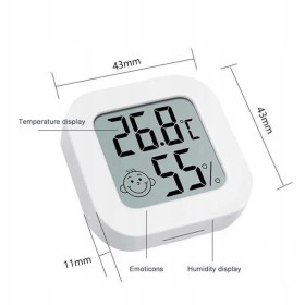 CYFROWY TERMOMETR STACJA POGODY HIGROMETR POKOJOWY 3 sztuki