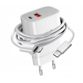 SZYBKA ŁADOWARKA USB-C 20W + KABEL 1M do IPHONE 14 13 12 14 ProMax LIGHTING