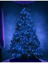 LAMPKI ŚWIATEŁKA NA CHOINKĘ ZEWNĘTRZNE WEWNĘTRZNE 100LED NIEBIESKI MOCNE