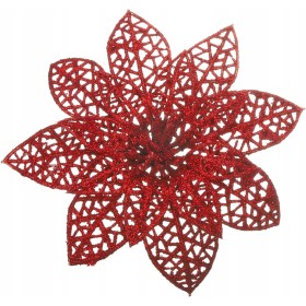 12X SZTUCZNE KWIATY DEKORACJE BOŻE NARODZENIE NA CHOINKĘ GWIAZDA PREZENTY