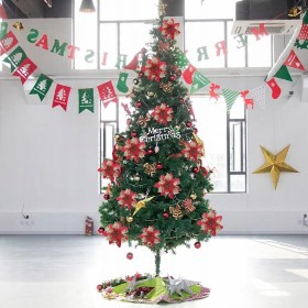 12X SZTUCZNE KWIATY DEKORACJE BOŻE NARODZENIE NA CHOINKĘ GWIAZDA PREZENTY