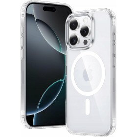 Etui Do iPhone 16 Pro +2szt Szkło 5D9H WZMACNIANE 360° do MAGSAFE bezbarwny