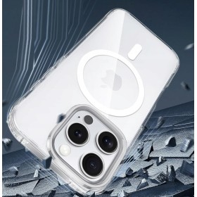 Etui Do iPhone 16 Pro Max + 2szt Szkło 5D 9H WZMACNIANE 360° do MAGSAFE