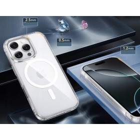 Etui Do iPhone 16 Pro Max + 2szt Szkło 5D 9H WZMACNIANE 360° do MAGSAFE