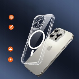 Etui Do iPhone 16 Pro Max + 2szt Szkło 5D 9H WZMACNIANE 360° do MAGSAFE