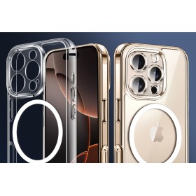 Etui Do iPhone 16 Pro Max + 2szt Szkło 5D 9H WZMACNIANE 360° do MAGSAFE