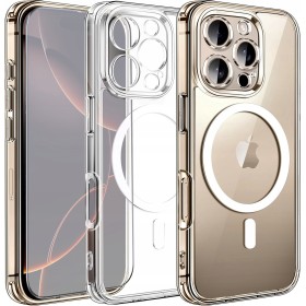 Etui Do iPhone 16 Pro Max + 2szt Szkło 5D 9H WZMACNIANE 360° do MAGSAFE
