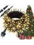 LAMPKI CHOINKOWE ŚWIATEŁKA CIEPŁE BIAŁE ~14m 200LED ZEW/WEWNĘTRZNE Z FLASH