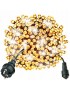LAMPKI CHOINKOWE ŚWIATEŁKA CIEPŁE BIAŁE ~14m 200LED ZEW/WEWNĘTRZNE Z FLASH