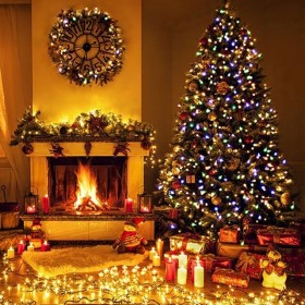 LAMPKI ŚWIATEŁKA NA CHOINKĘ ZEWNĘTRZNE WEWNĘTRZNE 200LED CIEPŁE BIAŁE MOCNE