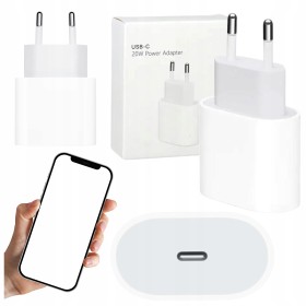 ŁADOWARKA 25W SZYBKA DO IPHONE USB-C SIECIOWA KOSTKA ZASILACZ 13 14 15 PRO