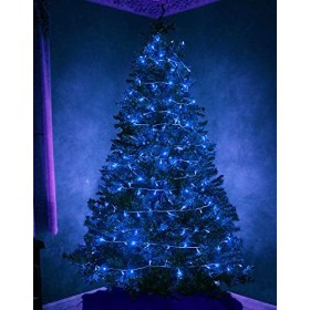 LAMPKI ŚWIATEŁKA NA CHOINKĘ ZEWNĘTRZNE WEWNĘTRZNE 300LED NIEBIESKI MOCNE