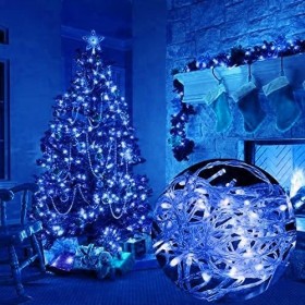 LAMPKI ŚWIATEŁKA NA CHOINKĘ WEWNĘTRZNE 21 m 201- 300 LED NIEBIESKI MOCNE