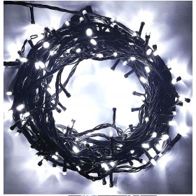 LAMPKI CHOINKOWE Z FLASH ŚWIATEŁKA 300 LED BIAŁE ZIMNE ZEWNĘTRZNE WEWNĘTRZNE