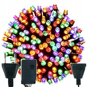 LAMPKI CHOINKOWE 500 LED MULTI KOLOR 35M PROGRAMATOR ŚWIATEŁKA ŁAŃCUCH