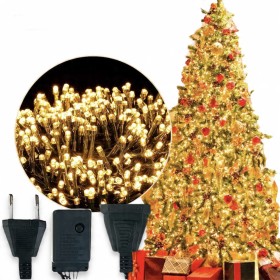 LAMPKI CHOINKOWE 500 LED 34m wewnętrzne Świąteczne Białe Ciepłe Światełka
