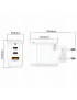 ŁADOWARKA SIECIOWA SZYBKA 65W GaN USB QC 2x USB-C UNIWERSALNA + KABEL USB C