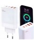 ŁADOWARKA SIECIOWA SZYBKA 65W GaN USB QC 2x USB-C UNIWERSALNA + KABEL USB C