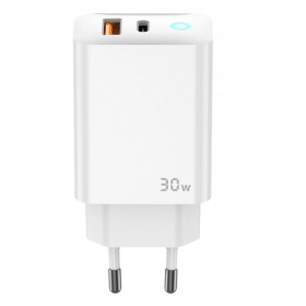 SZYBKA ŁADOWARKA USB-C 30W GaN QUICK CHARGE + KABEL USB-C MOCNA UNIWERSALNA