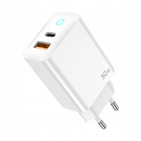 SZYBKA ŁADOWARKA USB-C 30W 3A KOSTKA + KABEL PRZEWÓD DO IPHONE LIGHTNING 1M
