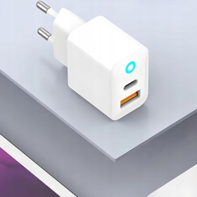 SZYBKA ŁADOWARKA USB-C 30W 3A KOSTKA + KABEL PRZEWÓD DO IPHONE LIGHTNING 1M