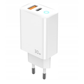 SZYBKA ŁADOWARKA USB-C 30W 3A KOSTKA + KABEL PRZEWÓD DO IPHONE LIGHTNING 1M