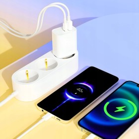 SZYBKA ŁADOWARKA USB-C 30W 3A KOSTKA + KABEL PRZEWÓD DO IPHONE LIGHTNING 1M