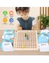 TABLICZKA MNOŻENIA GRA DREWNIANA MONTESSORI DZIECI GRA EDUKACYJNA LOGICZNA