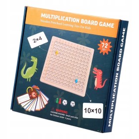 TABLICZKA MNOŻENIA GRA DREWNIANA MONTESSORI DZIECI GRA EDUKACYJNA LOGICZNA