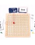 TABLICZKA MNOŻENIA GRA DREWNIANA MONTESSORI DZIECI GRA EDUKACYJNA LOGICZNA