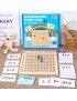 TABLICZKA MNOŻENIA GRA DREWNIANA MONTESSORI DZIECI GRA EDUKACYJNA LOGICZNA