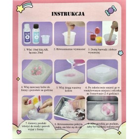 ZESTAW DO ROBIENIA GNIOTEK CUKIERNIA ANTYSTRESOWY SQUISHY DIY DLA DZIECI