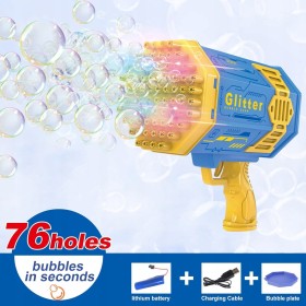 Duży BAZOOKA PISTOLET NA BAŃKI MYDLANE MASZYNA AUTOMAT DO BANIEK + PŁYN