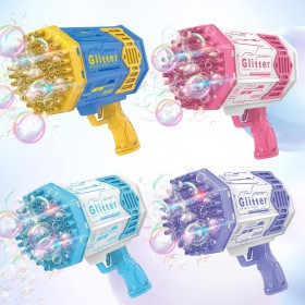 Duży BAZOOKA PISTOLET NA BAŃKI MYDLANE MASZYNA AUTOMAT DO BANIEK + PŁYN