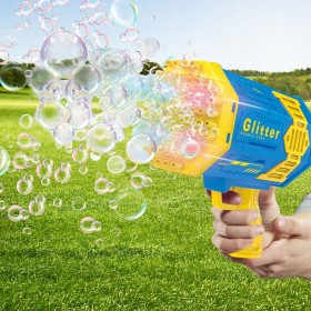 Duży BAZOOKA PISTOLET NA BAŃKI MYDLANE MASZYNA AUTOMAT DO BANIEK + PŁYN