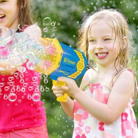 Duży BAZOOKA PISTOLET NA BAŃKI MYDLANE MASZYNA AUTOMAT DO BANIEK + PŁYN