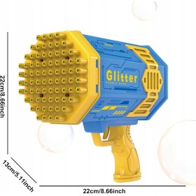 PISTOLET NA BAŃKI MYDLANE MASZYNA DO BANIEK MYDLANYCH BAZOOKA AUTOMAT +PŁYN