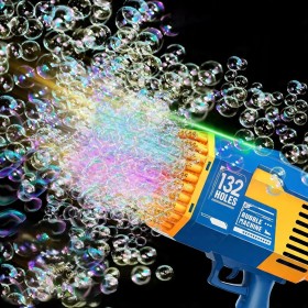 PISTOLET NA BAŃKI MYDLANE MASZYNA DO BANIEK MYDLANYCH BAZOOKA AUTOMAT +PŁYN