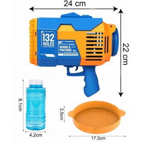 PISTOLET NA BAŃKI MYDLANE MASZYNA DO BANIEK MYDLANYCH BAZOOKA AUTOMAT +PŁYN