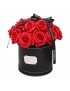 FLOWER BOX MYDLANE RÓŻE KWIATY BUKIET W PUDEŁKU PREZENT NA DZIEŃ WALENTYNKI 21RÓŻ