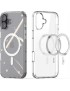 Etui Do iPhone 16 + 2szt Szkło 9D 9H WZMACNIANE 360° do MAGSAFE CLEAR CASE
